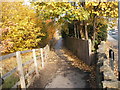 Footpath to Denby Dale Road in WF4 3BA
