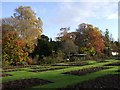 The Rose Garden in autumn, Roath Park, Cardiff in CF14 3QJ