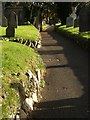 Pathway, churchyard, Tamerton Foliot in PL6 6FS