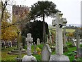 Gravestones, St Andrew's churchyard, Kenn in EX6 7UH