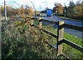 Fence alongside Narborough Road South in LE19 1DX