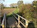 Footbridge just on the edge of Caythorpe in NG14 7ED