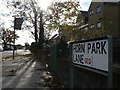 Lee: corrected street sign in Horn Park Lane in SE12 8UE