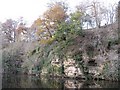 River bank cliff on the River Almond in EH4 6NT