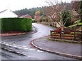 Buckshaft road and Dean View junction, Ruspidge, Forest of Dean in GL14 3DT