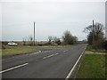Road junction on the A414 in CM4 0LS