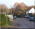 Looking along Back Lane, Washbrook in Washbrook