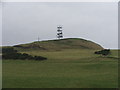 Transmitter mast on hill. in PA28 6EN
