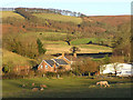 Upcott Farm with Quantocks in the background in TA4 4EY