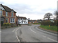 Road junction by the Yew Tree pub in WR13 6ED