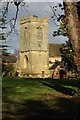 The tower of St Andrew's church, Pershore in WR10 1LZ