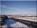 A snowy morning on the B9128 in DD8 2NE