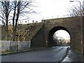 Rail bridge over the B7030 at Newbridge in EH28 8SR