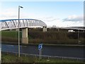 Footbridge over the M9 linking Lochend and Newbridge in EH28 8SH