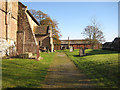 Churchyard path, St Margaret's, Wellington in HR4 8BP