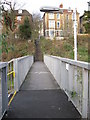 Footbridge connecting Montpelier station to Cromwell road in BS2 9YH