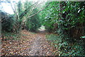 The footpath between The Ridgeway & Pennington Rd, Southborough in TN4 0SU