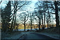 Wintry Scene on Hillhead of Burghill Road, near Brechin in DD9 6TN