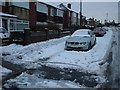Snowy Day on Calverley Lane in LS13 1EW