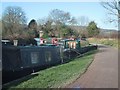 Boats moored by the towpath of the Kennet and Avon Canal in BA2 6TQ
