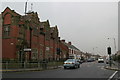 Welbeck Road and Walker Library in NE6 3BD