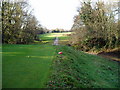 Footpath across the West Middlesex golf course in UB2 4SB