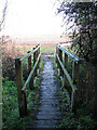 Footbridge over drain in NR13 4RA