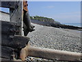 Groynes on Amroth Beach. in SA67 8NW