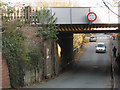 Underdale Road railway bridge in SY2 6LY