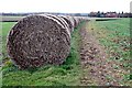 Bales along the Bridleway in LN9 6LS