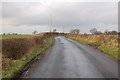 Looking North up Pinfold Lane Inskip in PR4 0TX