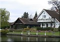 Houses on the bank of the River Thames in RG9 3AX