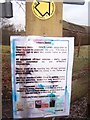 Sign on stile about Strawberry Banks in ME7 3LA