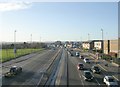Looking towards Leeds - from York Road Footbridge in LS9 6NW