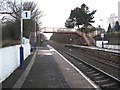 Footbridge at Invergowrie station in DD2 5DB