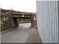 Railway bridge, Ferryhill Road in KY11 1LL