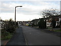 Kirfield Road, Hinckley, looking north-east in LE10 1TL