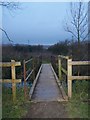 Footbridge in Leybourne Lakes Country Park in ME6 5JY
