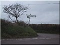 Road Junction on the outskirts of Pennymoor in EX16 8LF