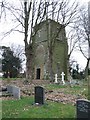 The ruins of the old church of Saltfleetby St Peter in LN11 7SN