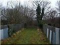 Old bridge over railway line in Ketteringham