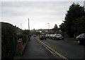 Looking down Portsdown Road towards Jubilee Avenue in PO6 4LU