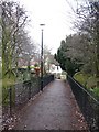 Footpath through the churchyard in TS9 5NX