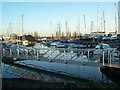 Footbridge within Swale Marina, Conyer in ME9 9HR