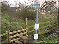 Footpath  and stile off Pasture Lane Long Eaton in NG10 2FR