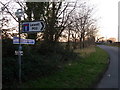 West Knighton: signpost at Tenantrees in DT2 8PD