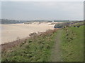 The SW Coastal Path on the South side of Crantock beach in TR8 5SD