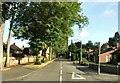 Looking up Padleys Lane from Main Street in NG14 5AR