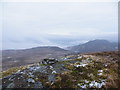 Looking over to Glen Tarff and Wade's Road from 441m top in PH35 4HT