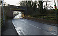 The West Coast Main Line bridge over the A573 in WA3 1JP